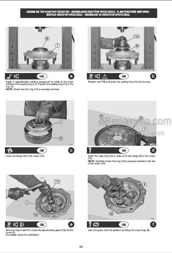 Photo 5 - Manitou MLT740H LSU MT1033HL Turbo Serie 1 Repair Manual Telescopic Handler
