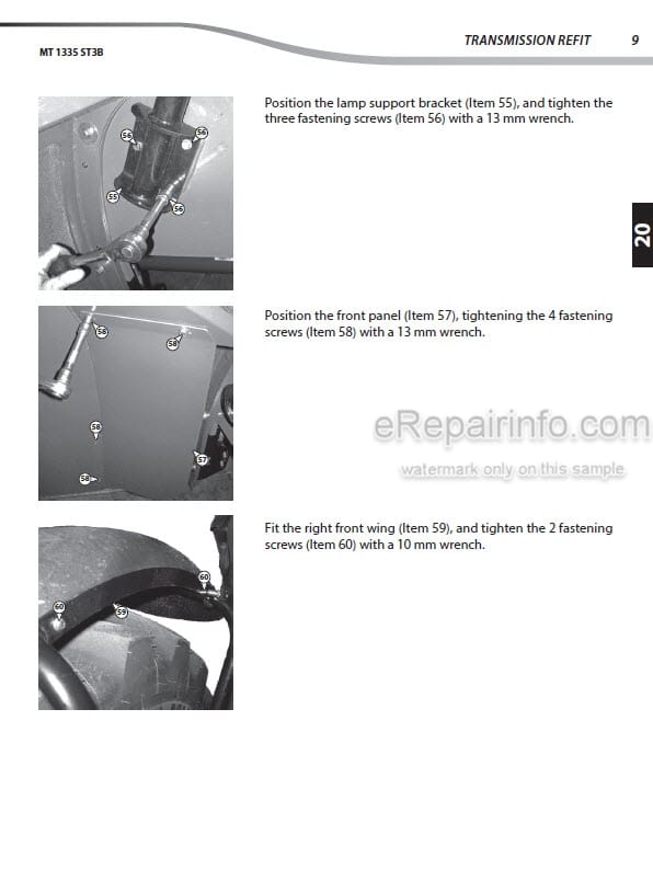 Photo 9 - Manitou MT1335 ST3B Repair Manual Telescopic Handler