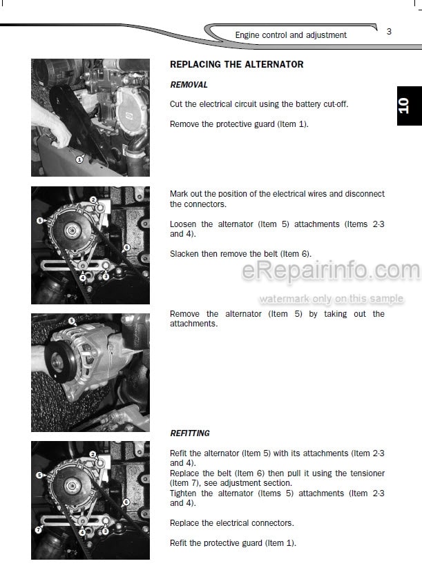 Photo 9 - Manitou MT1436R MT1440 MT1440EP MT1840R MT1840 MT1840EP Privilege Repair Manual Telescopic Handler