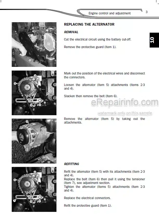 Photo 8 - Manitou MT1335 ST3B Repair Manual Telescopic Handler