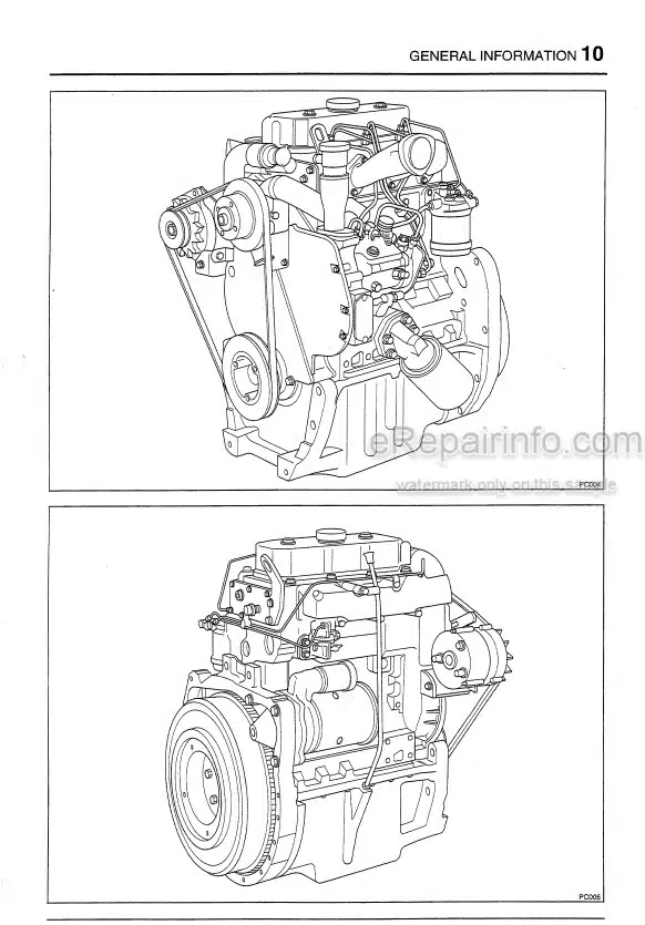 Photo 7 - Manitou Perkins 854E-E34TA 854F-E34T Repair Manual Engine
