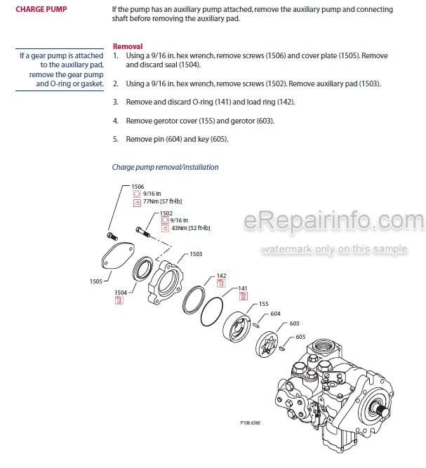 Photo 2 - Manitou Sauer Danfoss Series 40 MPV046 Repair Manual Hydrostatic Pump