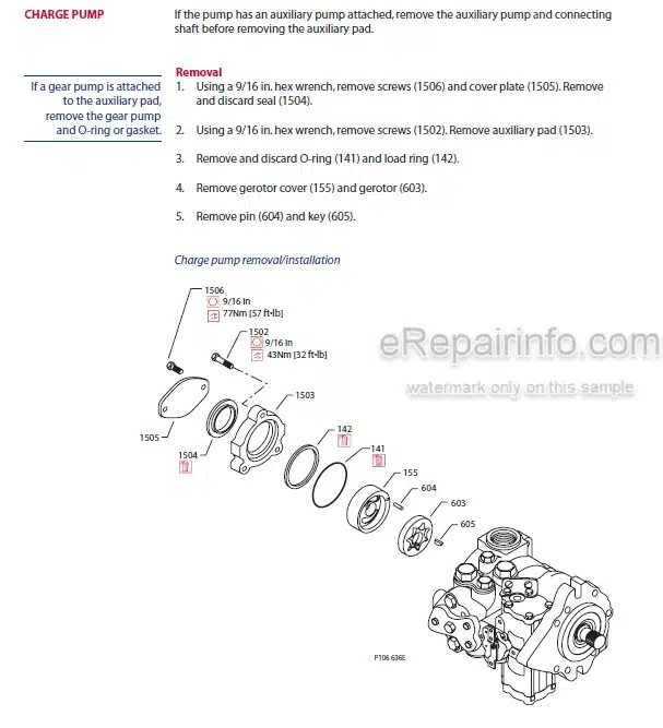 Photo 6 - Manitou Sauer Danfoss Series 51 51-1 Repair Manual Bent Axis Motor