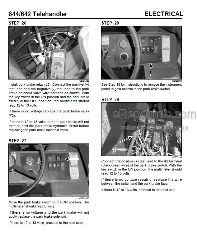 Photo 7 - Mustang 634 Service Manual Telehandler