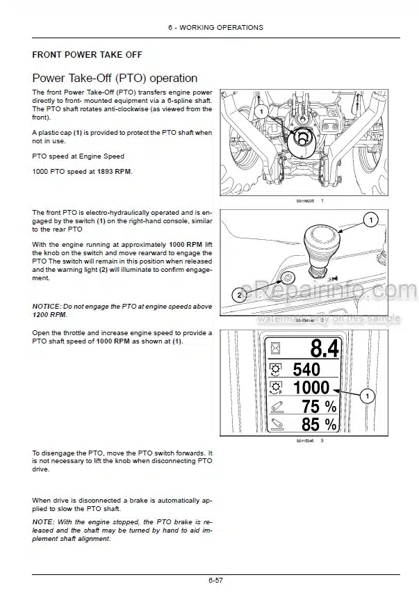 Photo 7 - Case IH Maxxum 110 120 130 115 125 140 Operators Manual Multi Controller Tractor