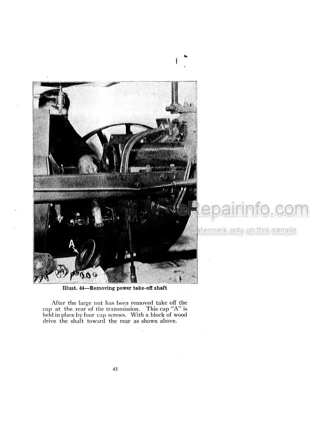Photo 5 - Case IH McCormick Deering Farmall F30 Operators Manual Tractor