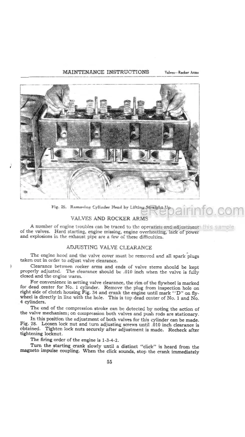 Photo 7 - Case IH Model RC Operators Manual Tractor