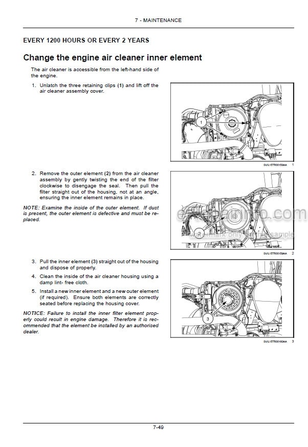 Photo 3 - Case IH Optum 270CVX 300CVX Tier 4B Final Operators Manual Tractor JE801001-