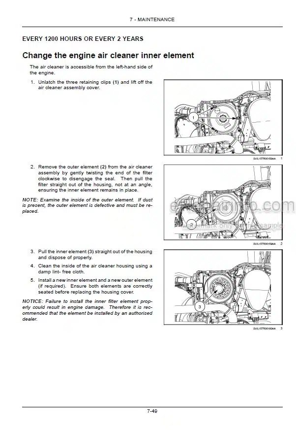Photo 4 - Case IH Optum 270CVX 300CVX Tier 4B Final Operators Manual Tractor JE801001-