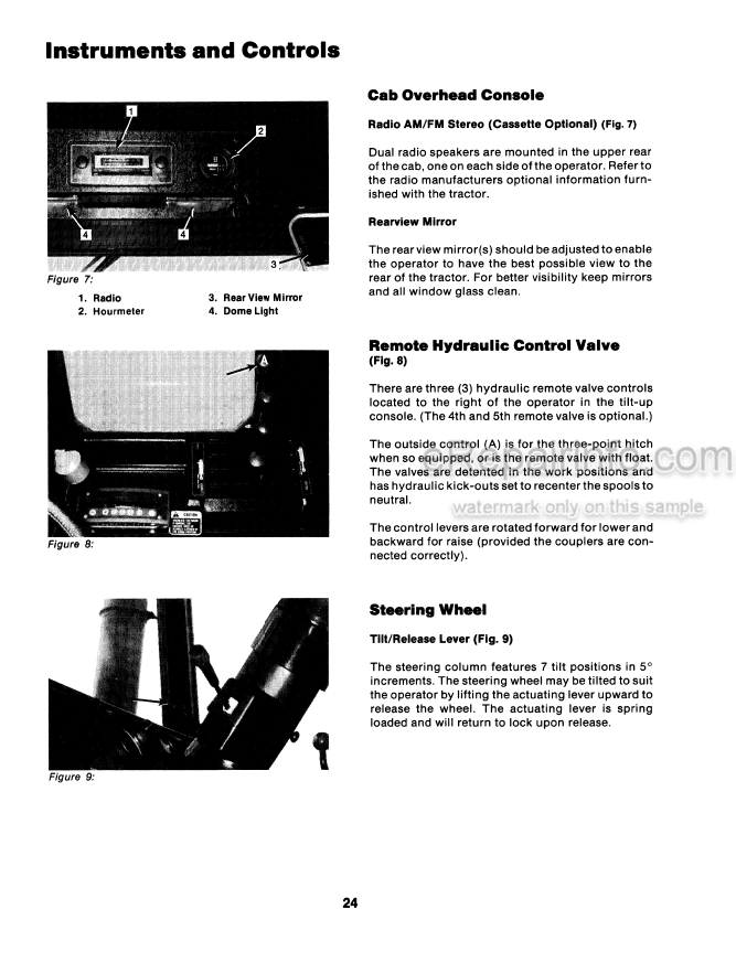 Photo 7 - Case IH Optum 250CVX 270CVX 300CVX Stage V Operators Manual Tractor KD850001-