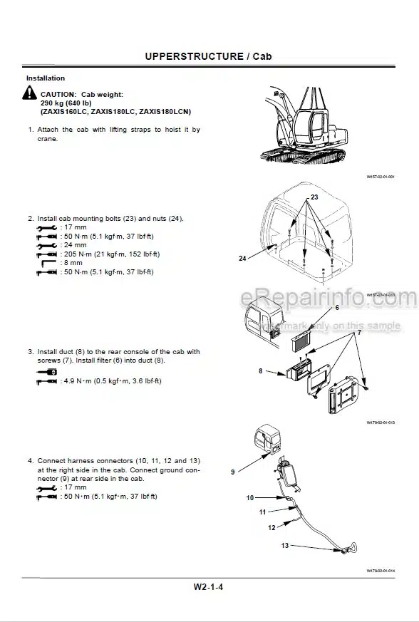 Photo 3 - Hitachi Zaxis ZX160LC Workshop Manual Excavator