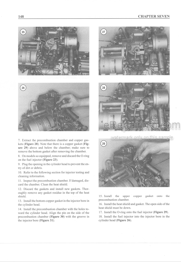 Photo 9 - Yanmar 1GM 1GM10 2GM 2GMF 2GM20 2GM20F 3GM 3GMF 3GMD 3GM30 3GM30F 3HM 3HMF 3HM35 3HM3SF Shop Manual One Two Three Cylinder Engine