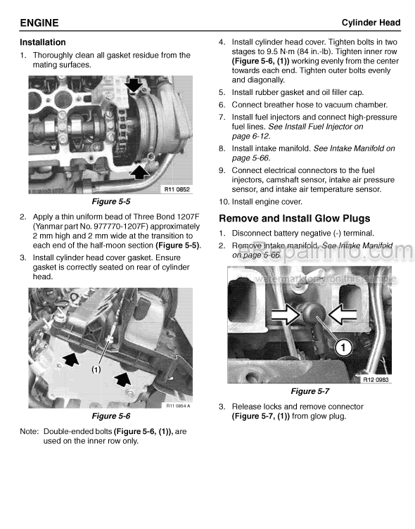 Photo 12 - Yanmar 4BY-150 4BY-180 6BY-220 6BY-260 Service Manual Marine Engine