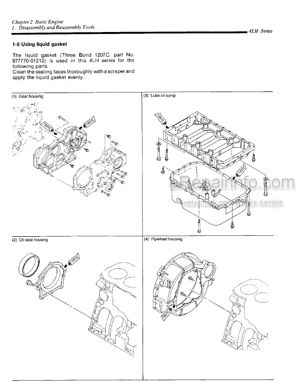 Photo 6 - Yanmar 4TNE92-NMH 4TNE92-NMHA 4TNE98-NMH Service Manual Industrial Engine