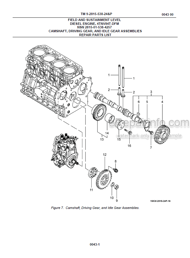 Photo 5 - Yanmar 4TNV84T-DFM Technical Manual Diesel Engine