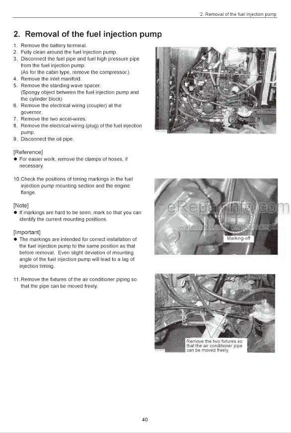 Photo 7 - Yanmar SV100-2A Service Manual Excavator