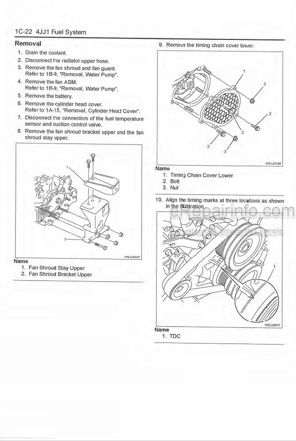 Photo 7 - Isuzu 4JJ1 Interim Tier 4 Workshop Manual Diesel Engine