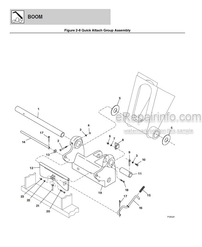 Photo 5 - JLG 1044C-54 Series II Illustrated Parts Manual Boom Lift SN 0160009654 & After Including 0160008714