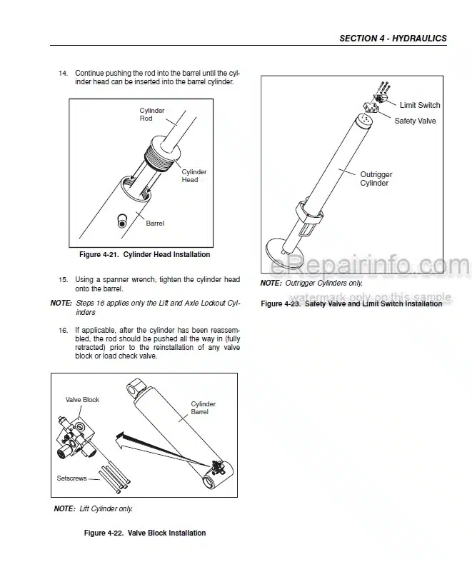 Photo 10 - JLG 245-12 Service And Maintenance Manual Scissors Lift