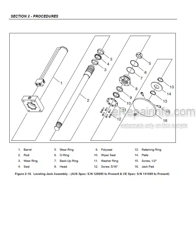 Photo 6 - JLG 320-30 Service And Maintenance Manual Scissors Lift