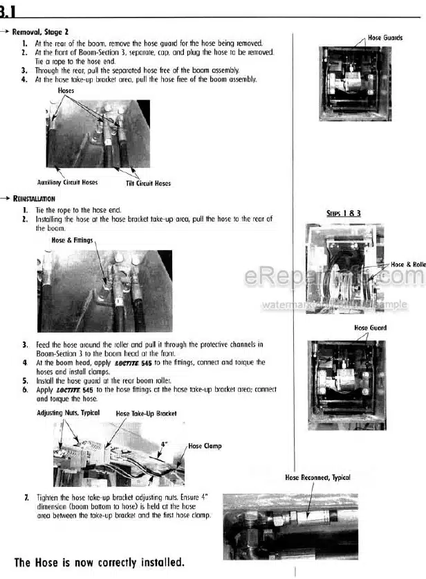 Photo 3 - JLG Gradall 534C-9 534C-10 Service Manual Telehandler