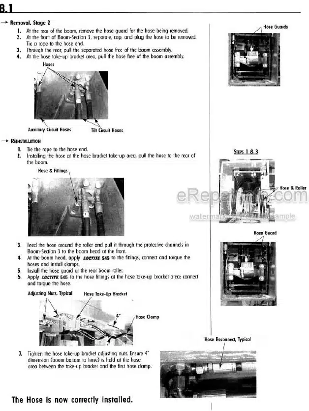 Photo 6 - JLG Gradall 544D-10 Service Manual Telehandler Starting Serial No. 0355001 thru 0455362