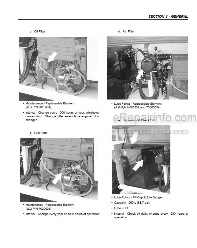 Photo 1 - JLG Liftlux 210-25 245-25 Service And Maintenance Manual Scissors Lift Prior to SN 20465 And Other PINs