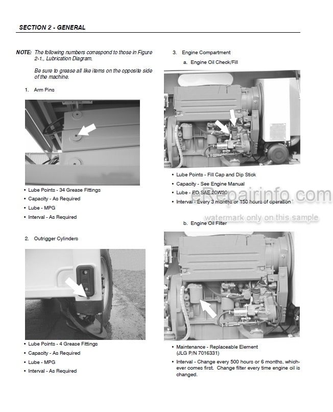 Photo 3 - JLG Liftlux 260-25 Service And Maintenance Manual Scissors Lift SN 22107 to Present And Other PINs