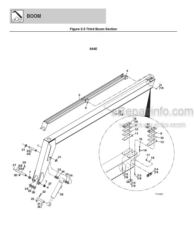 Photo 5 - JLG Lull 644B 6K 844C 8K 1044C 10K Illustrated Parts Manual Telehandler