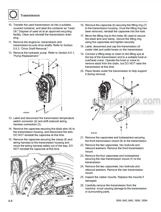 Photo 7 - JLG Lull 1044C-54 Series II Service Manual Telehandler