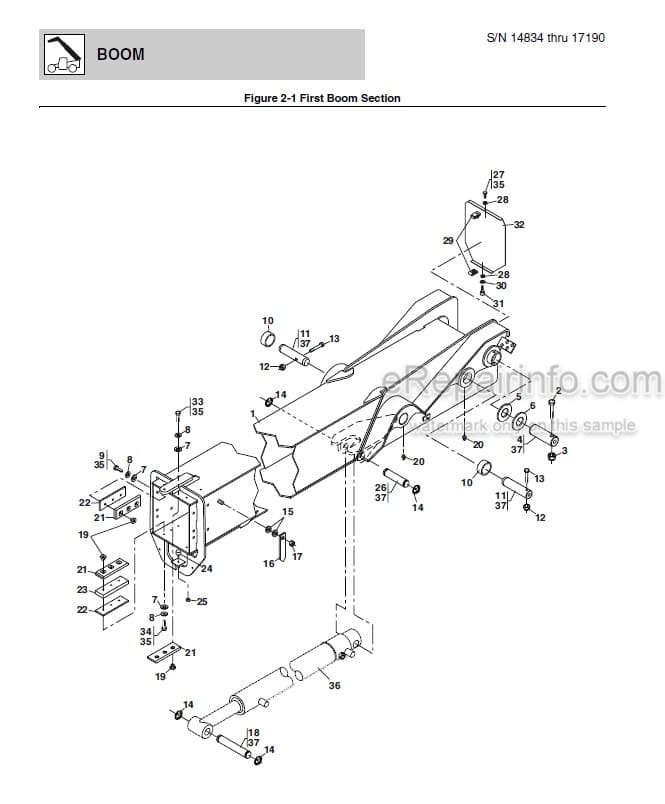 Photo 1 - JLG Skytrak 6036 Illustrated Parts Manual Telehandler SN 14834 thru 19988 And 0160002345 And After