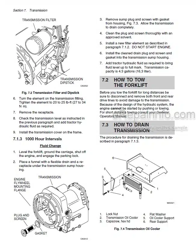 Photo 8 - JLG Skytrak 6036 Service Manual Telehandler SN 9B0499 And Before