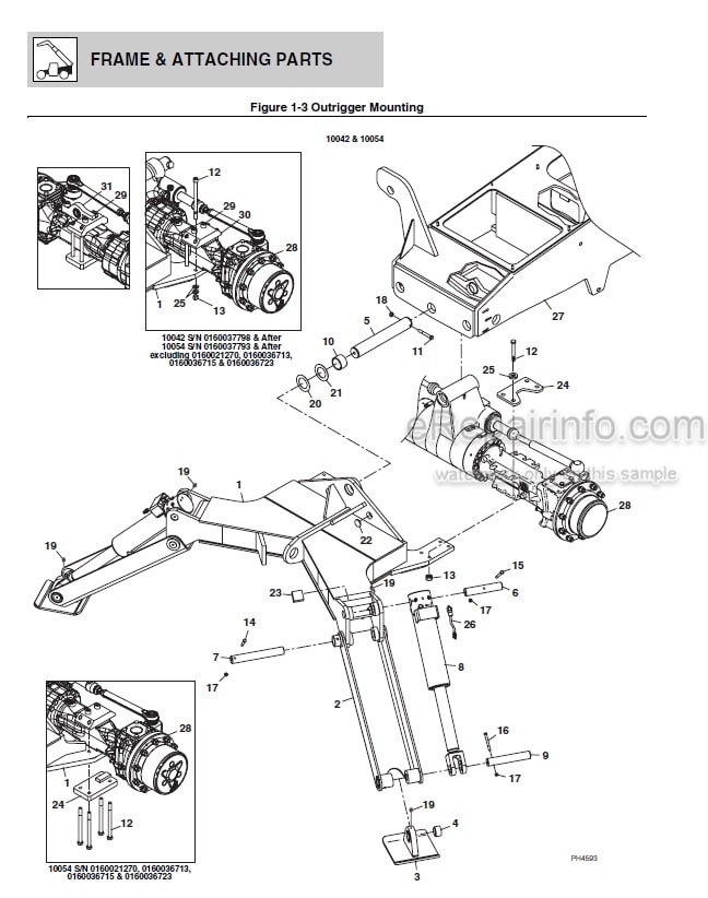 Photo 9 - JLG Skytrak 8042 10042 10054 Illustrated Parts Manual Telehandler SN 13198 thru 19987 And 0160002332 And After