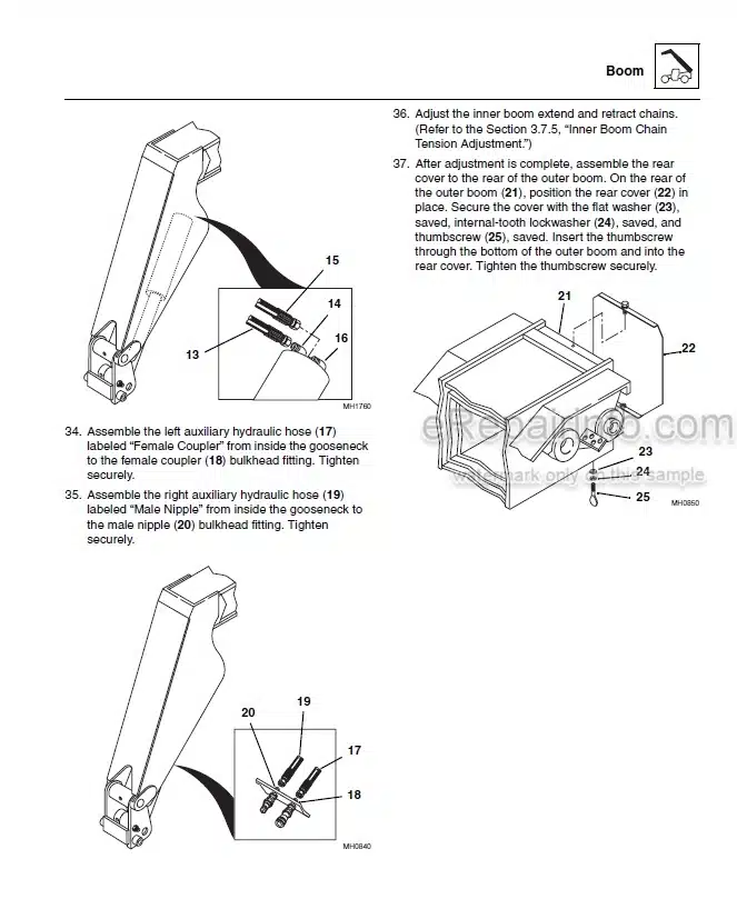 Photo 6 - JLG 1250AJP Illustrated Parts Manual Boom Lift 3121737 SN2