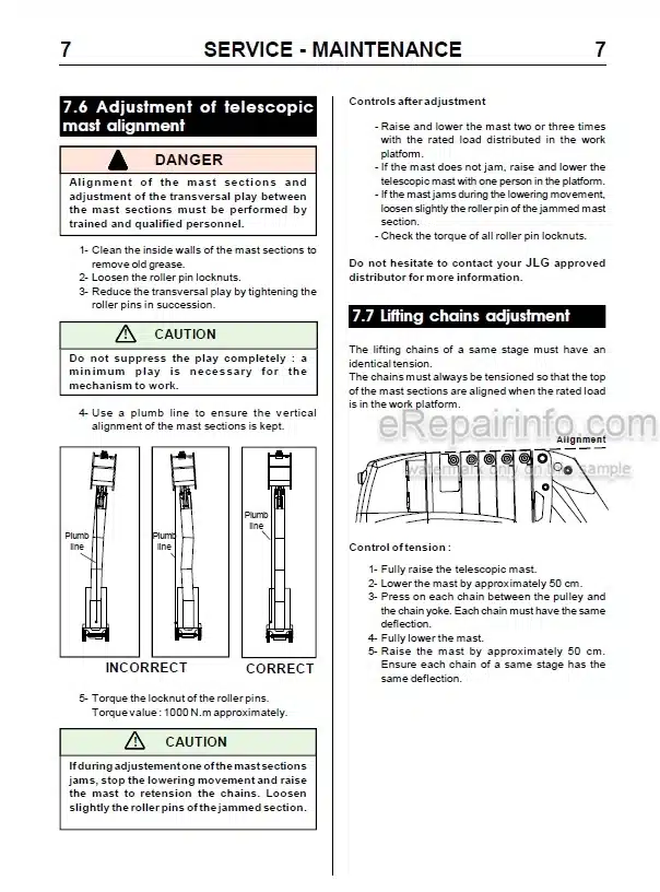 Photo 6 - JLG Toucan E33MJ Service Manual Mast Boom Lift