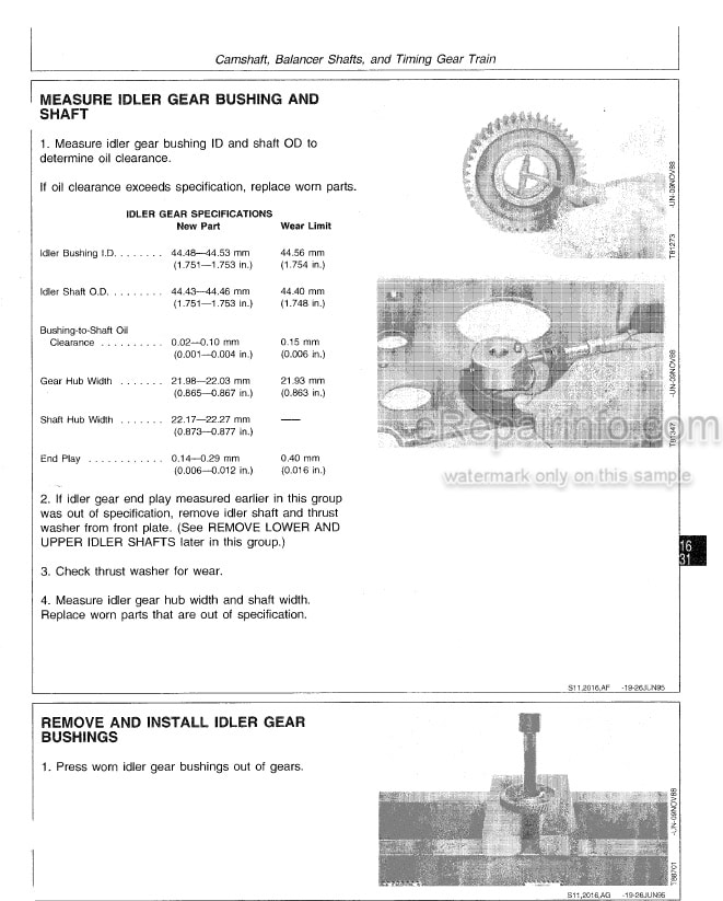 Photo 6 - John Deere 4045 6068 Components Technical Manual Diesel Engine And Electronic Fuel System Level 16 ECU