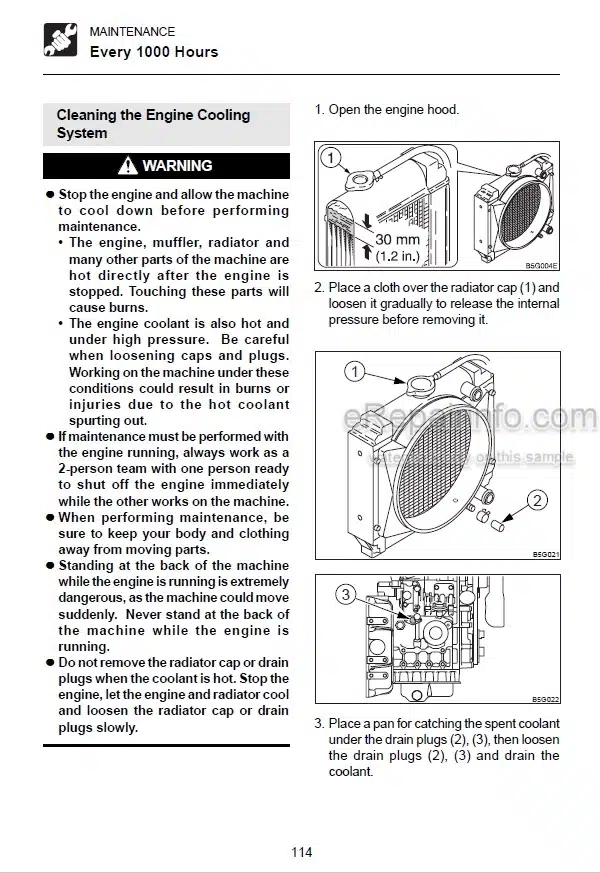 Photo 3 - Takeuchi TB108 Operators Manual Compact Excavator 10811300-