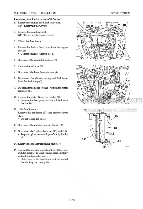 Photo 4 - Takeuchi TB153FR Workshop Manual Compact Excavator 15820004-