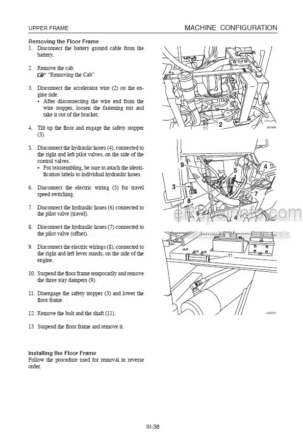 Photo 1 - Takeuchi TB153FR Workshop Manual Compact Excavator 158300001-