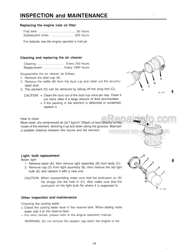Photo 6 - Takeuchi TB23FR Operators Manual Compact Excavator 123000513-