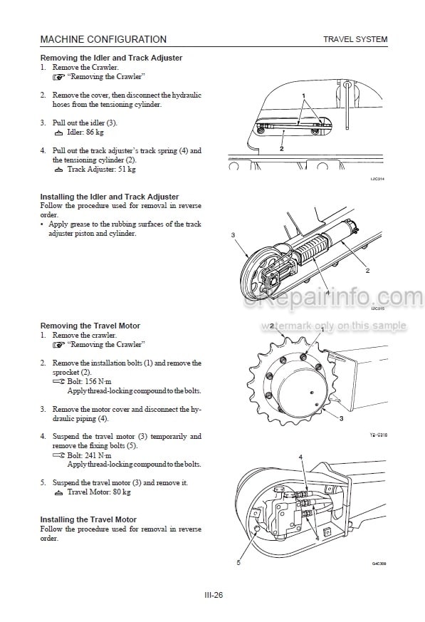 Photo 7 - Takeuchi TB220D Service Manual Troubleshooting Diesel Backhoe