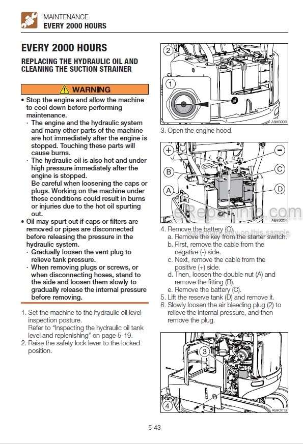 Photo 12 - Takeuchi TB210R Operators Manual Mini Excavator 211000004-