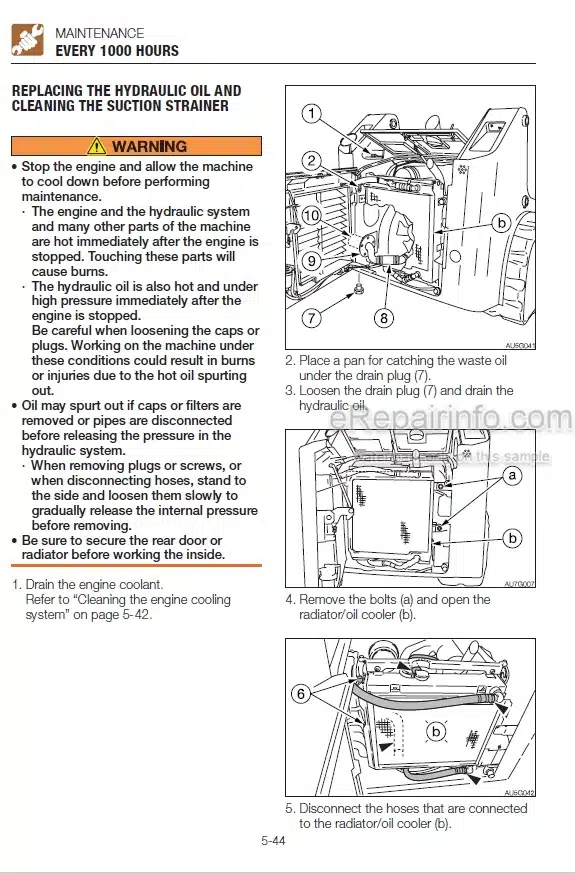 Photo 2 - Takeuchi TL10 TL12 Operators Manual Track Loader 201000002- 201200003-