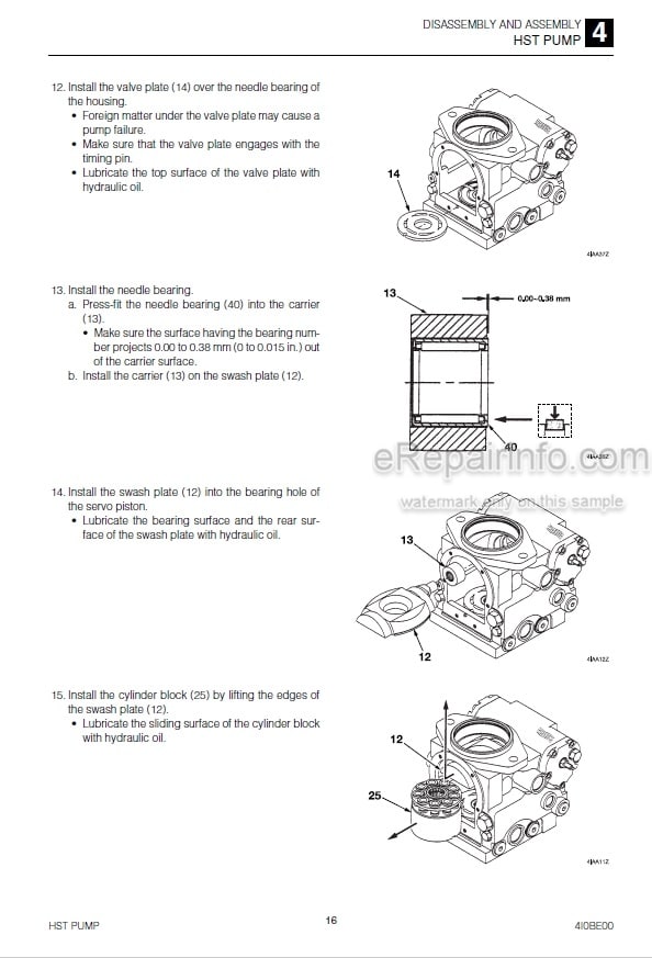 Photo 5 - Takeuchi TKB51 TKB51S Instruction Manual And Parts List Hydraulic Breaker