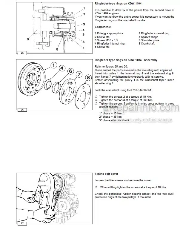 Photo 7 - Kohler KD425-2 Workshop Manual Engine