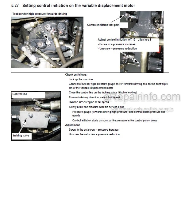 Photo 7 - Kramer 5509 Repair Manual Telehandler
