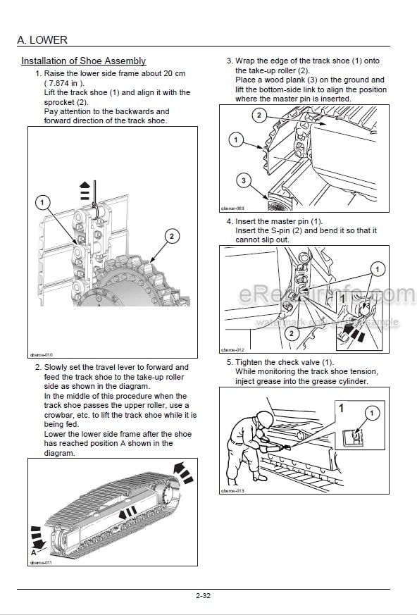 Photo 7 - Link-Belt 225 Spin Ace Tier III Service Manual Excavator