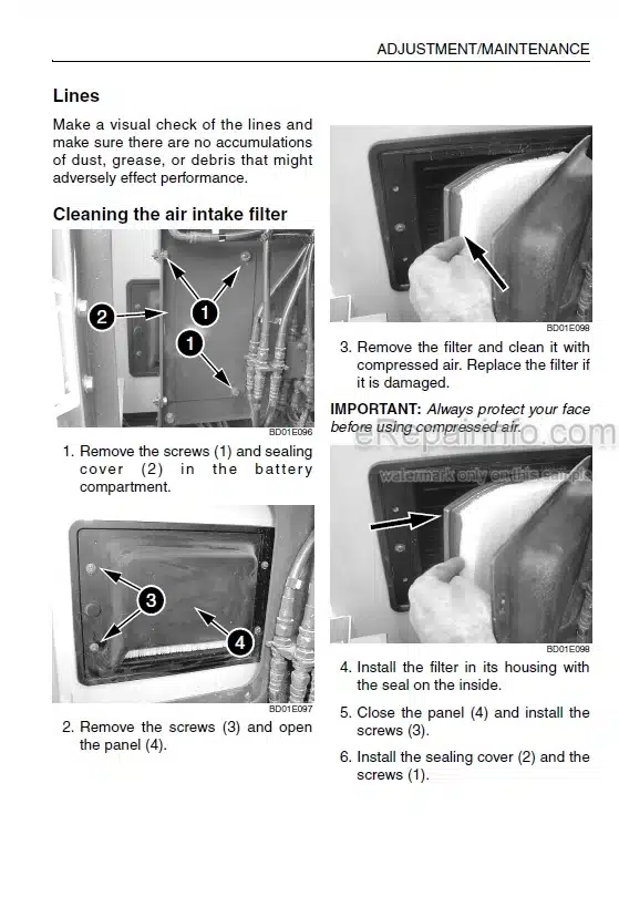 Photo 7 - Link-Belt 360X2 Operators Manual Rubber Tired Material Handler