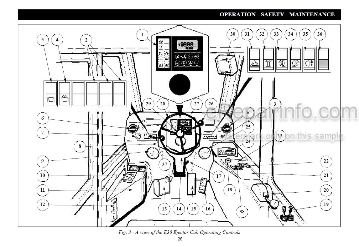 Photo 12 - Link-Belt D16 D25 D30 E30 Operation Safety Maintenance Manual Articulated Truck