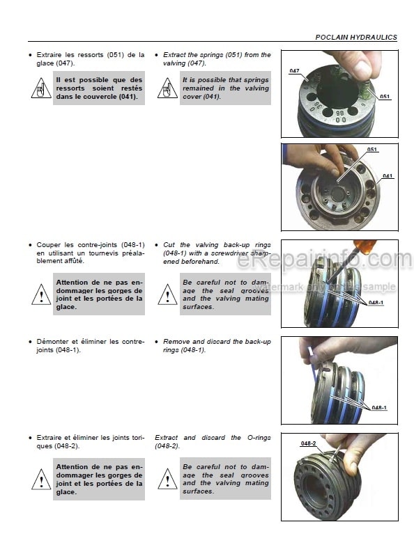Photo 3 - Poclain MK MKD Repair And Spare Parts Manual Hydraulic Motor